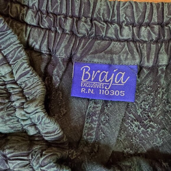 Braja Embroidered Maxi Flowy Scalloped Skirt Size M/L/XL One Size Fits Most - Picture 7 of 11